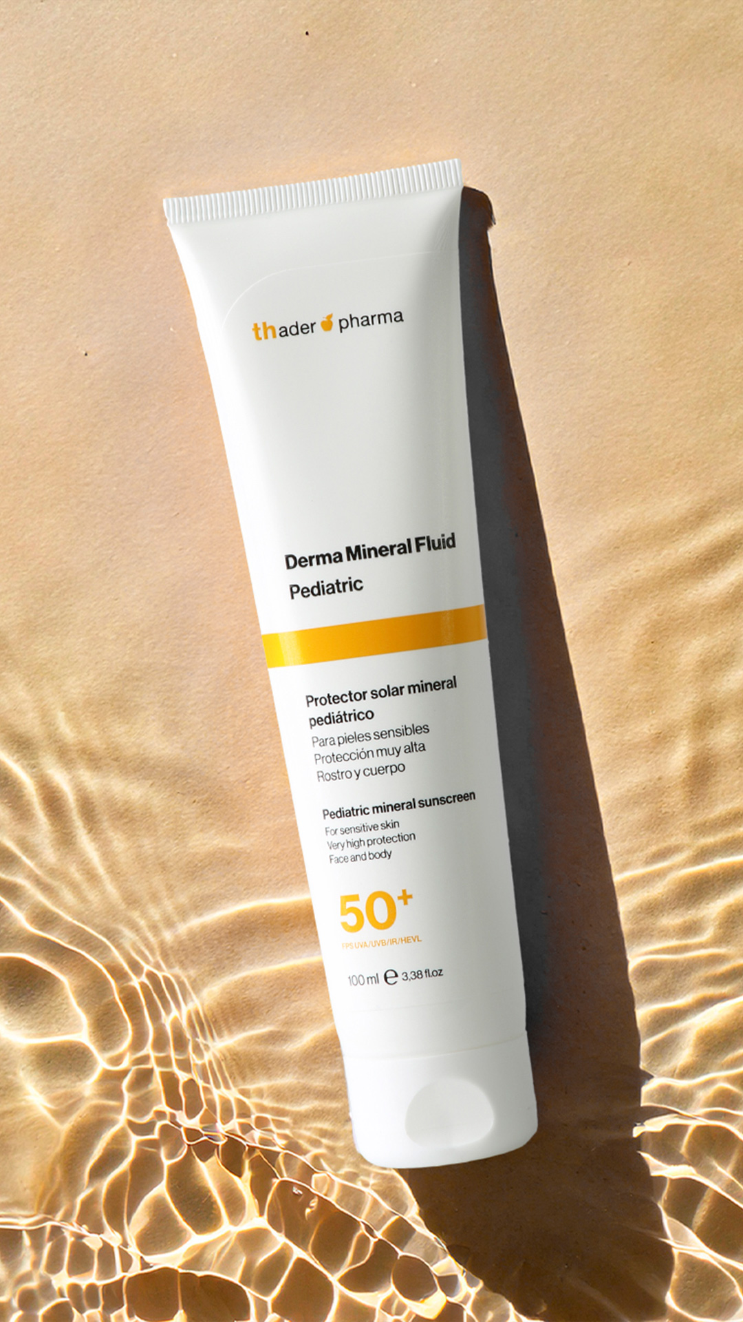 Protector solar mineral corporal pediátrico Derma Mineral Fluid - Imagen 2