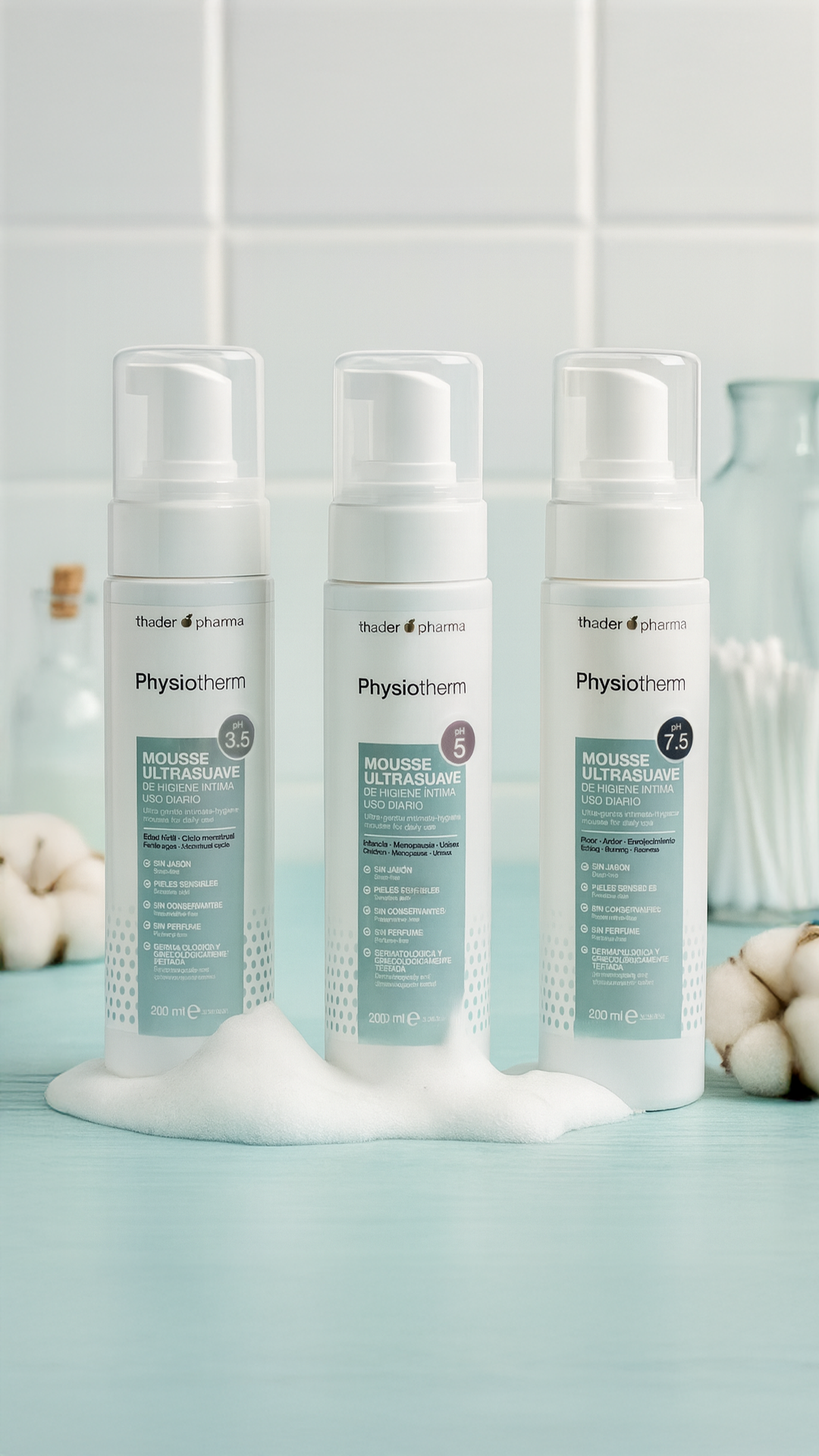 3 Mousse de higiene íntima Physiotherm - Imagen 2